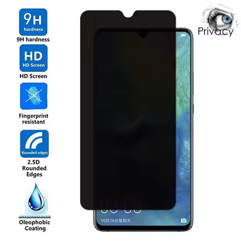 Privacy Anti Spy Glare Tempered Glass For Huawei Honor 10x Lite 9X Pro 8X Max 7X 6X 8S 7S 8C Screen 