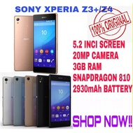 SONY XPERIA Z4/Z3+ PLUS [3GB RAM + 32GB ROM] [98% CONDITION] 5.2 inch 1080P Smartphone ACFC