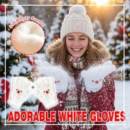 Cute Coral Velvet Coral Velvet Gloves Warmer Winter Star Gloves Cartoon Cycling Women Gloves G9v5