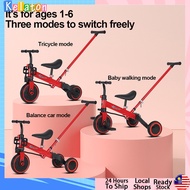 Ready stock Kid's Tricycle Multifunctional Bicycle Kids Balance Bike Outdoor Toys For 1-3 Year Old B