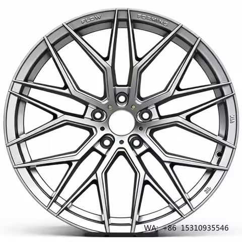18-19 Inch 5x112 PCD 5-Spoke Black Machine Face Alloy Sport Wheels For Sedan Tuning Modification