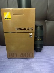 最緊要質素好 完美無瑕 Nikon AFS 80-400 80-400mm VR G Nano 新款 金字完美