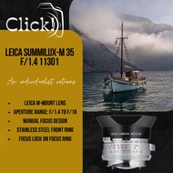 Leica 35mm f/1.4 Summilux-M Lens STEEL RIM (Silver) 11301