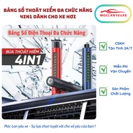 4in1 Multifunctional Escape Number Plate for Cars - Safety Hammer, Escape, LED Light, Number Plate