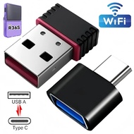 USB WiFi Dongles for R36S Retro Game Console Network RTL8188FTV with Type C OTG Adapter for R36H R36