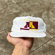 Vintage 90s University Of Minnesota Golden Gophers SnapBack Embroidered Hat UM
