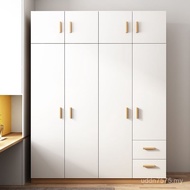 Rental House Simple Modern Household Small Apartment Sliding Door Wardrobe Bedroom Solid Wood Simple