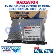 หม้อน้ำ ไฮเอช คอมมิวเตอร์ ดีเซล เกียร์ธรรมดา 2005 - 2012 RD0031 Cool gear รหัส 422176-3940 denso Rad