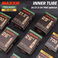 MAXXIS 1pcs Ultralight Bicycle Tube 26/27.5/29/700C AV FV Cycling Wear-resisting Bike Tire 0.6/0.8mm