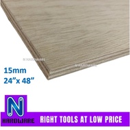 (2ft x 4ft) 15mm Plywood Timber Panel Wood Board Sheet Ply Wood Papan Kayu Perabot