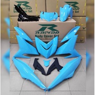 [READY STOCK] RAPIDO COVER SET Y15ZR V1/V2 SKY BLUE NO STICKER RAPIDO COVERSET