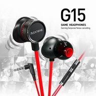 Original Plextone G15 Magnetic Strong Bass Gaming Earphone Headphone with Mic PUBG
