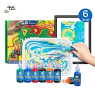 Jarmelo (Joan Miro) เซตศิลปะระบายสีบนผิวน้ำ วาดลวดลายหินอ่อน Marbling Paint Kit Set Non-Toxic Art Ac