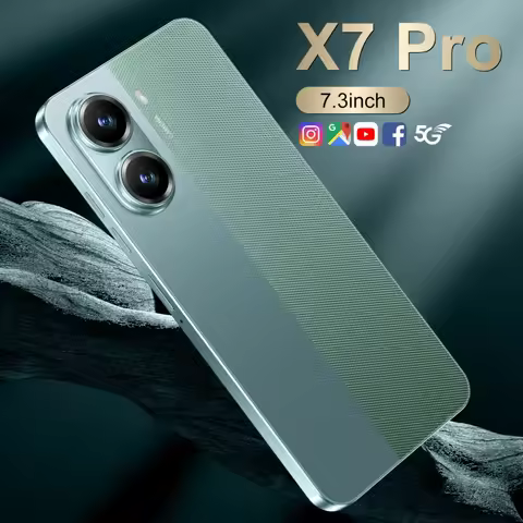 Brand X7 Pro Smartphone 5G 22G+2TB 7.3HD Dual SIM Card Cell Phone Mobile Phones 8000mAh Android Glob