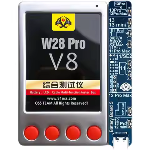 OSS W28 Pro V8 Screen Battery True Tone Repair Programmer For iPhone iPad Andorid Phone Battery Vibr