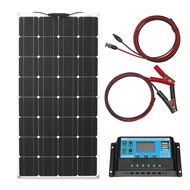 Panels solar 100w 200w flexible solar panel kit with 10A/20