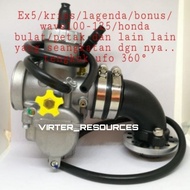 CARBURETOR NSR 150 SP 28MM ORI HONDA THAI + INTAKE RACING UNIVERSAL c70 Ex5 kriss lagenda bonus wave