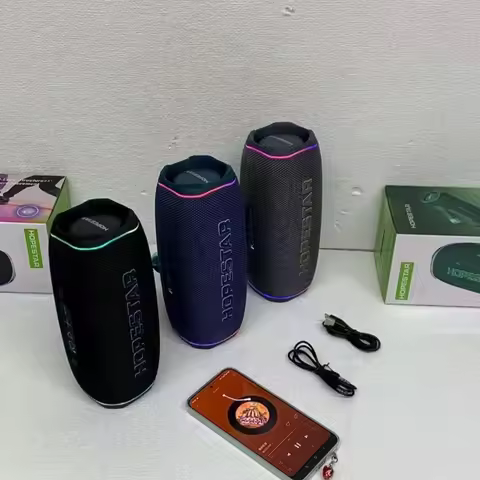 HOPESTAR-P7PRO new portable Bluetooth speaker with 46 watts output power heavy bass outdoor specific