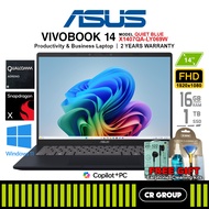 ASUS Vivobook 14 X1407QA-LY069W - Snapdragon X X1 26 100  - Qualcomm Adreno - 16GB RAM - 1TB SSD (2Y