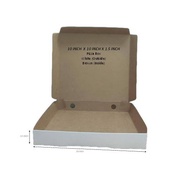 [50PC/PKT]10inch PLAIN WHITE KRAFT PIZZA BOX