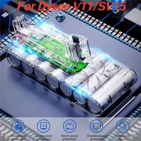 25.2V 6000mAh/8000mAh Rechargeable Battery for Dyson V11 SV15/SV16/SV17/SV18/SV22 Absolute Animal Fl
