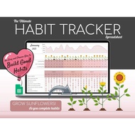 2026 Digital Planner, Habit Tracker Spreadsheet | Daily | Weekly | Monthly Habit Planner | Goal Plan