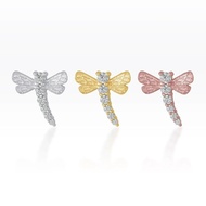 Piercingroom by Jay Earring/Earrings For Sensitive Skin Dragonfly Flat Back Real Silver