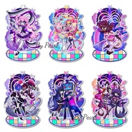 Standee Hazbin Hotel mica model character Vaggie Vox Valentino Velvette 3 Vees anime study desk deco