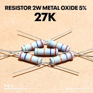 (5 PCS) 2W 2WATT 27K 27K KILO CF 5% ROHS RESISTORS