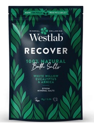 Westlab RECOVER Bath Salt, Aromatherapy. With White Willow Eucalyptus &amp; Arnica, Pure Epsom Salt1KG