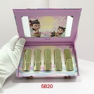 Discount in Straw Time Original Order/70 Cute Nezha Lipstick Sample Five-Piece Gold Tube VersionCont