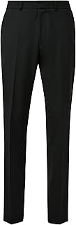 BLACK LABEL s.O Ultimate: Suit Trousers Made of Highly Elastic Virgin Wool Mix, Black 9999, 44W