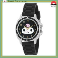 Sun Flame Co., Ltd. Watch J-Axis Sanrio Rubber Big Face Watch Kuromi CR3C0008-KUB Ladies Black