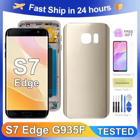 S7 Edge For Samsung 5.5''OEM S7 EDGE G935 G935F LCD Display Touch Screen Digitizer Assembly Replacem