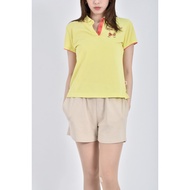 ((S) felix buhler Cotton Diamond Yellow Short-Sleeved Top Second-Hand Clothes