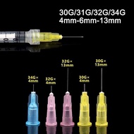 100Pcs 30G 31G 32G 34G 4MM/6MM/13MM Disposable Small Painless Tattoo Injection Needle Tool Maganda S