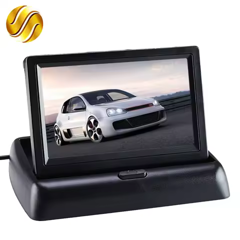 Car Monitor 4.3" Display for Rear View Camera Foldable Color TFT LCD 4.3 Inch HD Screen For Car Reve