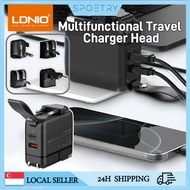 LDNlO Universal Travel Adapter 65W GaN Fast Charger Worldwide Travel Charger Adapter For UK/US/EU/AU