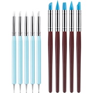 10Pcs Silicone Clay Sculpting Tool, Modeling Dotting Tool& Pottery Craft use for DIY Handicraft,Sili