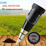 OONE Soil Moisture PH Meter, 2 in1 Cone Shape Metal Sensor Probe, Accurate 3~8 PH Handheld Metal Soi
