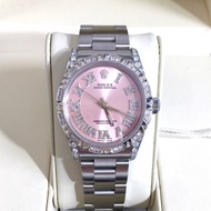 Rolex勞力士67480  31mm 自動機心 單表 後加鑽石