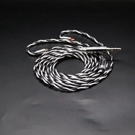 XINHS-100 4 lõi OCC Shield Wire+Bạc mạ hợp kim HIFI Dây nâng cấp tai nghe cho KZ Moondop Kato TRUTHE
