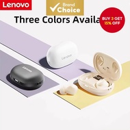 Lenovo Mini Wireless Earbuds - Hybrid Noise Cancellation, 5 Hours Playtime, Bluetooth 5.4 - Black & 