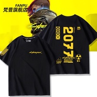 Cyberpunk: Edge Walker Cyberpunk 2077 collaboration peripheral short sleeved T-shirt for men and wom