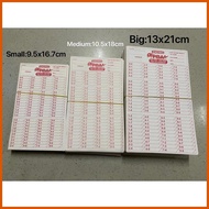 ➶ ☮ ❣ ENDING CARD , PBA CARD , BACK TO BACK ENDING CARD SMALL & medium &BIG , 1BUNDLE (100PCS)