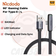 Mcdodo Zebra Series Max. 65W Type-C 90 Degree Data Cable 1.2m 1.8m Compatible for 36W Type-C CA 279 