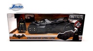 JADA 1:24 BATMAN SERIES METAL DIE CAST BATMAN ARKHAM KNIGHT BATMOBILE & BATMAN FIGURE (BLACK) MODEL