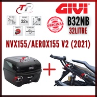 Nvx155 V2 (2021) AEROX155 NVX155 AEROX GIVI SRX SPECIAL MONO RACK MONORACK J Tread Box Rear RACK B32N E250N B33NM