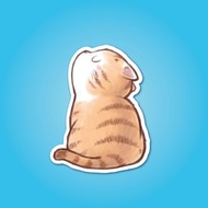 Vinyl Paint Look Up Sticker