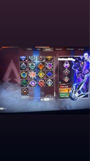 DM,Apex 3-21季通行證全滿大帳 四季大師12K擊殺惡靈, 稀有和平、散熱器同r99 尖端，接受CSGO靚刀